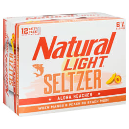 NATURAL LIGHT SELTZER - ALOHA BEACHES 12PK - 12 OZ