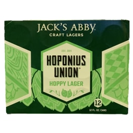 JACKâ€™S ABBY HOPONIUS UNION 12PK 12OZ CANS