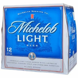 MICH LIGHT - 12PK BOTTLE - 12 OZ
