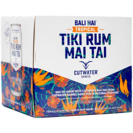 Cutwater Tropical Tiki Rum Mai Tai 4 Pack 12Oz can