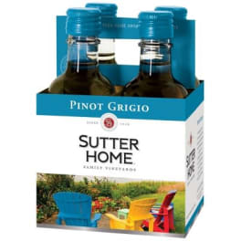 Sutter Home Pinot Grigio 4X187Ml Plastic Bottles