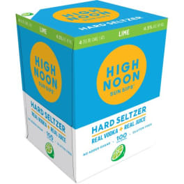 High Noon Seltzer Lime 4 Pack 355Ml can