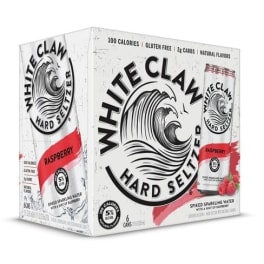 White Claw Raspberry 6 pack can