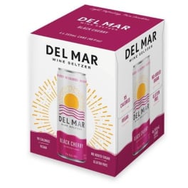 Del Mar Wine Seltzer Black Cherry 4 Pack 355Ml can