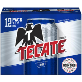 Tecate Light 12 pack can