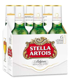 Stella Artois 6 pack bottle