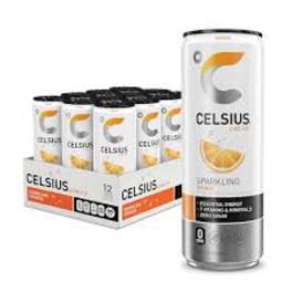 Celsius 12 Pack Cans Sparkling Orange