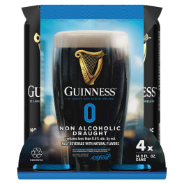 Guinness 0.0 4 Pack 14.9oz Cans