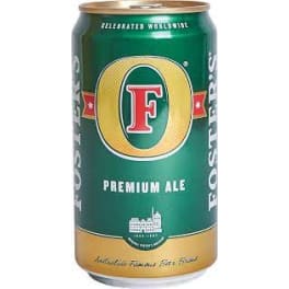 Fosters Premium Ale 12 Pack 25.4oz Green Cans