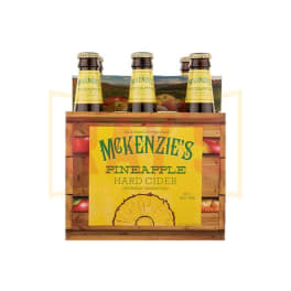 Mckenzies Hard Cider Pineapple 6 Pack Bottles