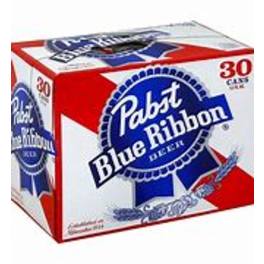 PABST Blue Ribbon 30pack Cans