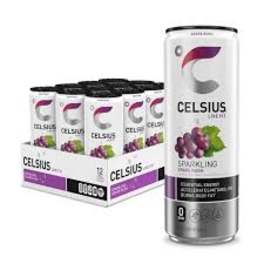 Celsius 12 Pack Cans Sparkling Grape Rush