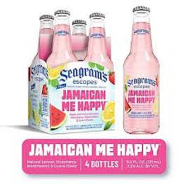 Seagram 4 Pack Bottles Jamaican Me Happy