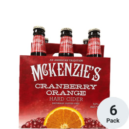 Mckenzies Hard Cider Cranberry Orange 6 Pack Bottles