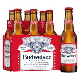 Budweiser 6Pack 12oz Bottles