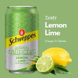 Schweppes Lemon Lime Seltzer 12pack Cans
