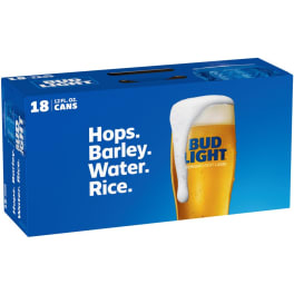 BUD LIGHT 12 OZ 18PK CAN