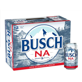 Busch NA Non Alcoholic Beer - 12 cans / 12oz