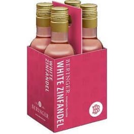 Beringer White Zinfandel - 4 bottles / 187mL