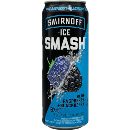 Smirnoff Ice Smash Blue Raspberry Blackberry Flavored Malt Beverage - 1 can / 16oz