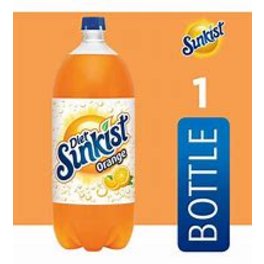 Sunkist Zero Sugar Orange 2liter Bottle