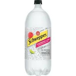 Schweppes Raspberry Lime Seltzer 2liter Bottle