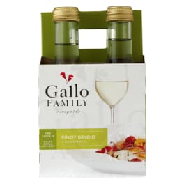 Gallo Family Vineyards Pinot Grigio - 4 plastic bottles / 187mL