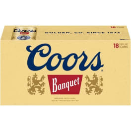 Coors Banquet Lager Beer - 18 cans / 12oz