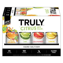 Truly Hard Seltzer Citrus Mix Pack Spiked & Sparkling Water 12 Pack can
