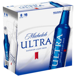 Michelob Ultra 8pk 16oz aluminum bottles