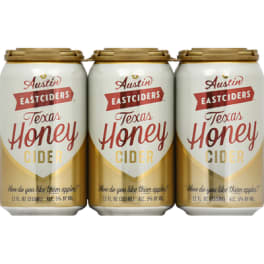 Austin EC TX Honey Cider - 6 pack can / 12oz