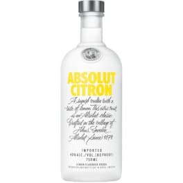 ABSOLUT - CITRON VODKA - .750L