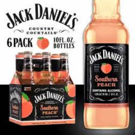 Jack Daniel's Country Cocktails Southern Peach 6Pack 10oz Bottles