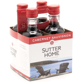 Sutter Home Red Wine Cabernet Sauvignon - 187mL / 4 Pack