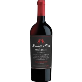Menage a Trois Midnight Dark Red Bled - 750mL