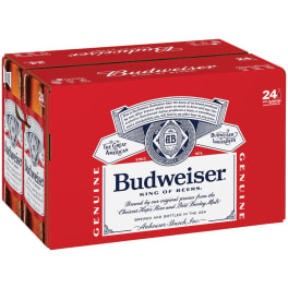 Budweiser Pale Lager - 24 bottles / 12oz