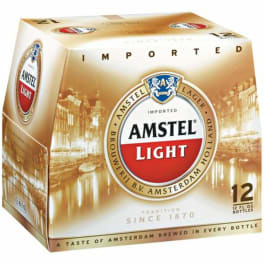 Amstel Light Beer - 12 bottles / 12oz