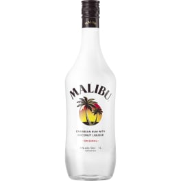 Malibu Coconut Flavored Rum - 1L