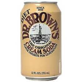 Dr. Browns Diet Cream Soda 6 Pack Cans