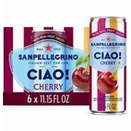 San Pellegrino Ciao! Cherry 6Pack Cans