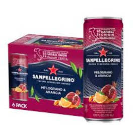 San Pellegrino 6 Pack Cans Melograno & Arancia