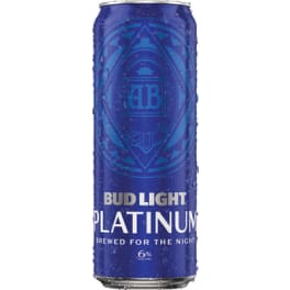 Bud Light Platinum Beer - 1 can / 25oz