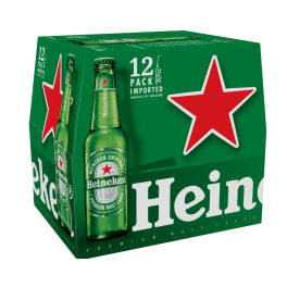 Heineken Premium Lager - 12 bottles / 12oz