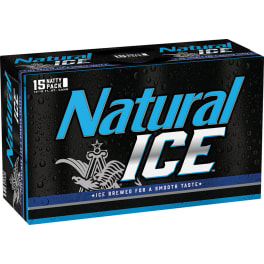 Natural Ice Lager - 15 cans / 12oz