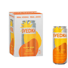 Svedka Mango Pineapple Flavored Vodka Soda - 4 cans / 12oz
