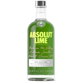 Absolut Lime Flavored Vodka - 750mL