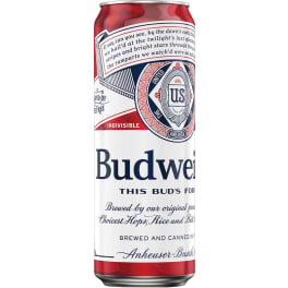Budweiser Pale Lager - 1 can / 25oz