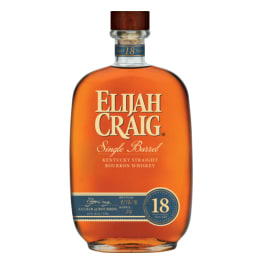 Elijah Craig 18 Year Old Single Barrel Whiskey Bourbon - 750mL
