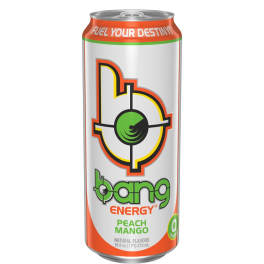 Bang energy drink- peach mango 16 oz.