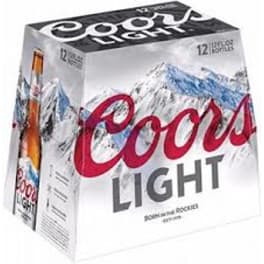 Coors Light 12pk 12oz Bottles